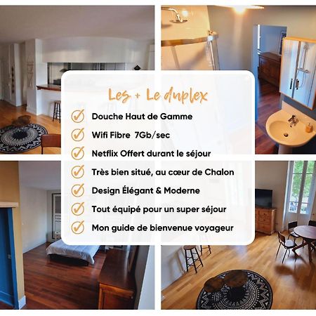 Le Duplex Apartment ชาลง-ซูร์-ซอน ภายนอก รูปภาพ