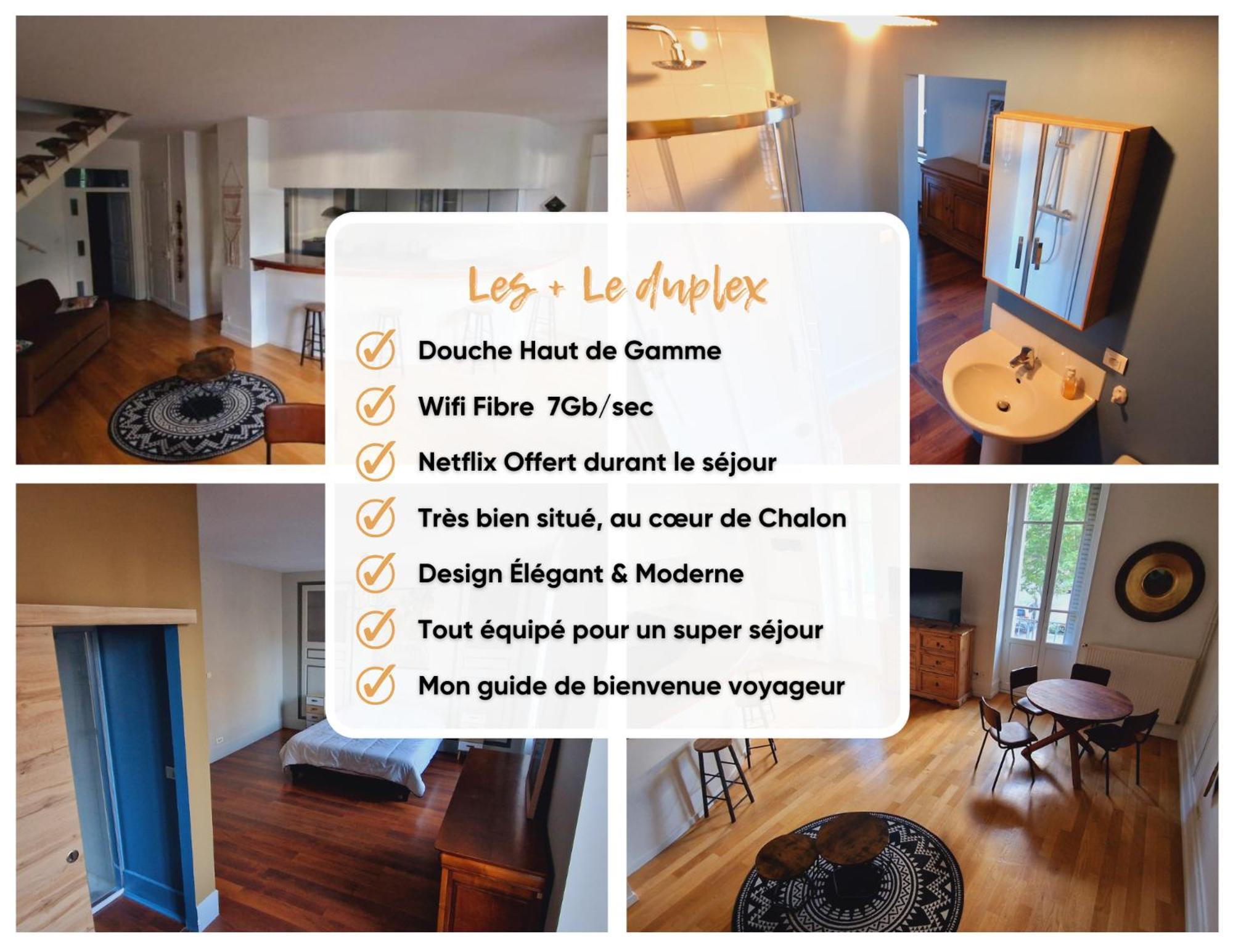 Le Duplex Apartment ชาลง-ซูร์-ซอน ภายนอก รูปภาพ